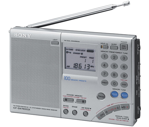 Shortwave Radio with SSB — Sony ICF-SW7600GX model